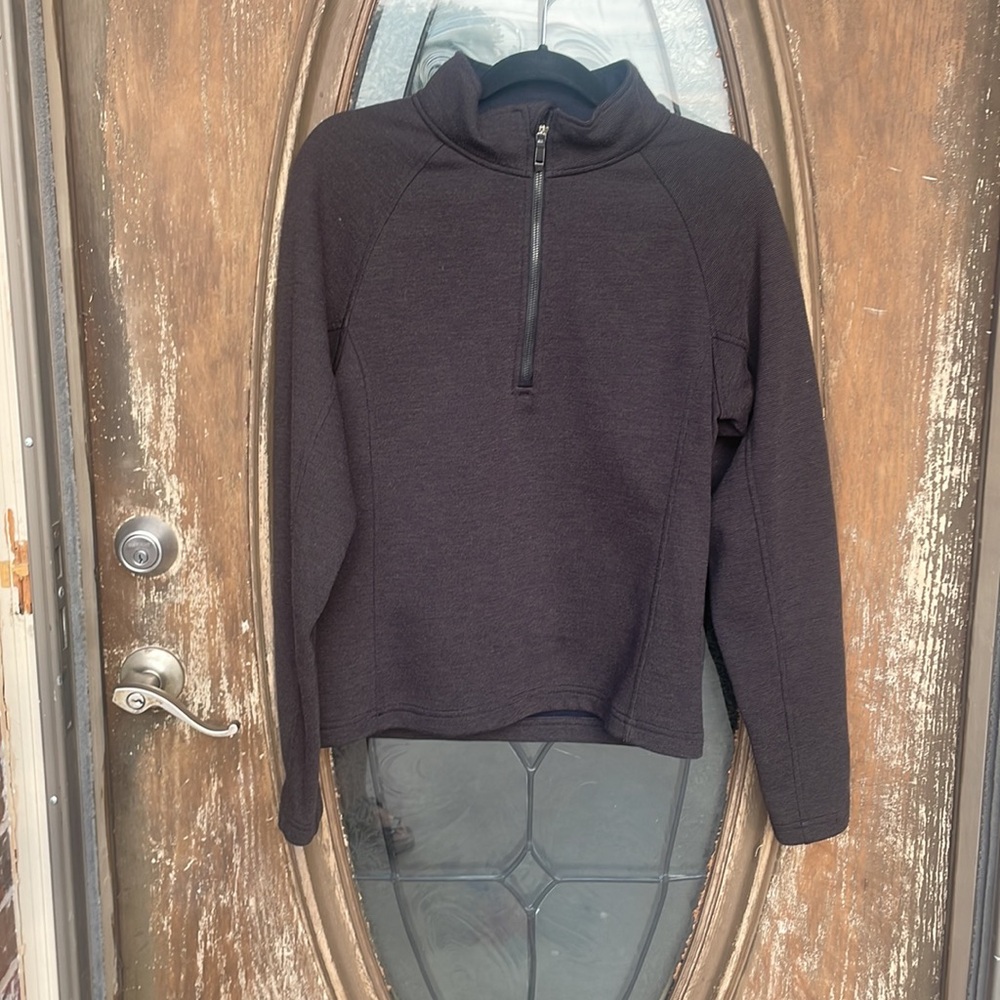 Spyder Gray Quarter Zip fleece Pullover! small